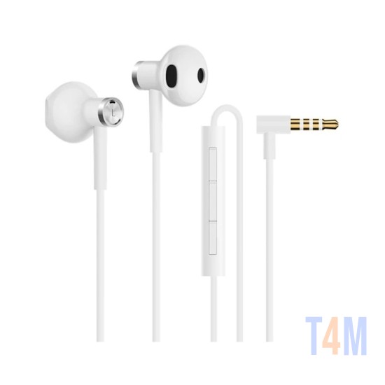 AUSCULTADORES XIAOMI MI BRE01JY CONTROLADOR DUAL TIPO C JECK BRANCO